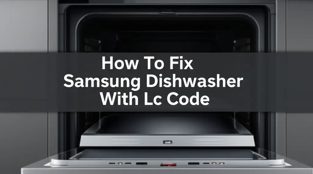 Experiencing a Samsung dishwasher LC code? Discover comprehensive, step-by-step solutions to diagnose and fix the leak sensor error effectively.