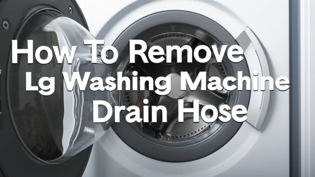 How To Remove Lg Washing Machine Drain Hose
