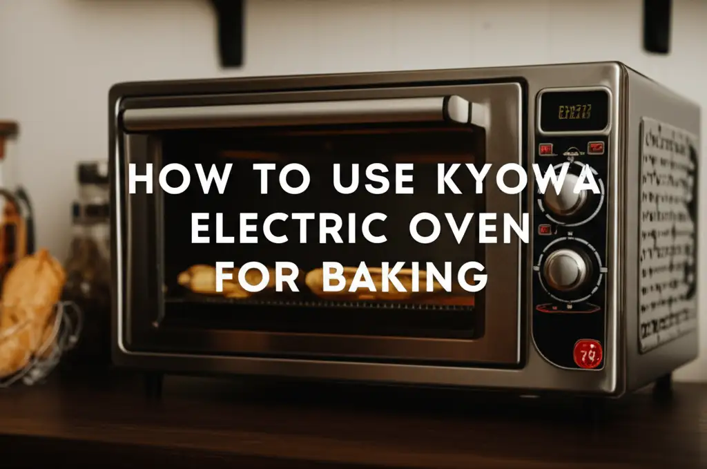 How To Use Kyowa Electric Oven For Baking