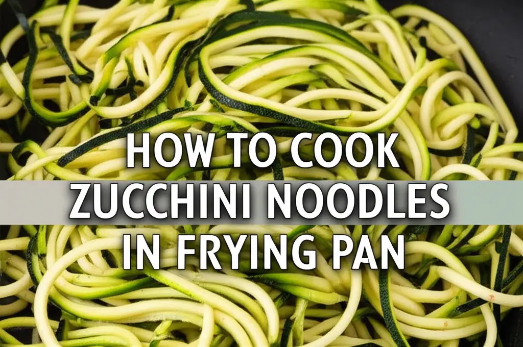 How To Cook Zucchini Noodles In Frying Pan