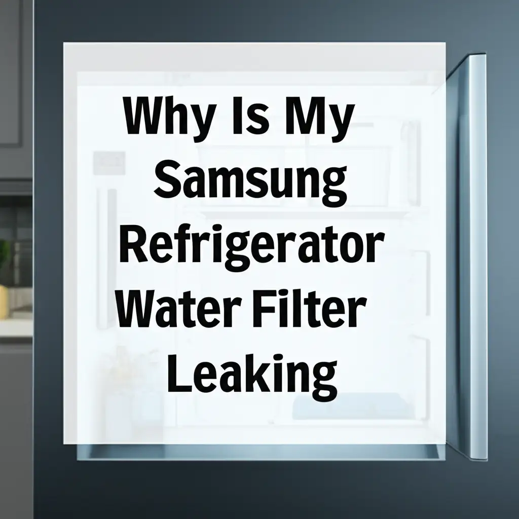 Why Is My Samsung Refrigerator Water Filter Leaking