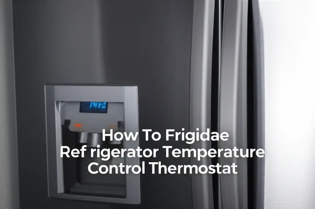 How To Replace Frigidaire Refrigerator Temperature Control Thermostat