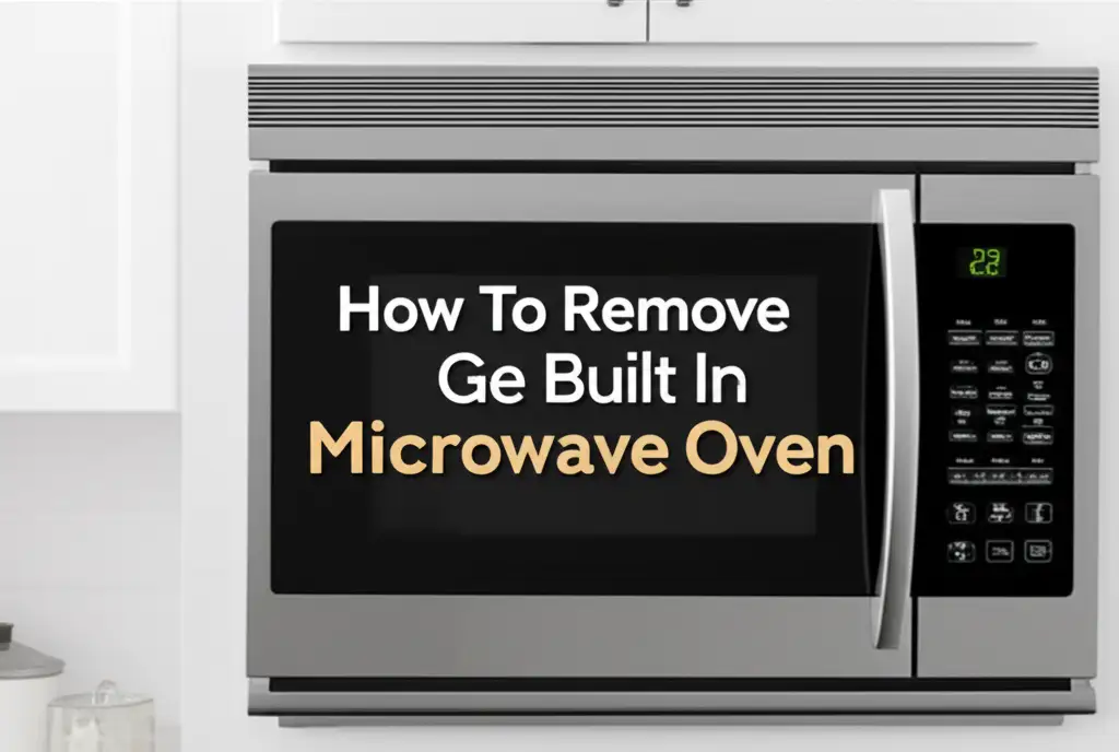 How To Remove Ge Built In Microwave Oven