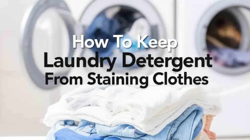 How To Keep Laundry Detergent From Staining Clothes