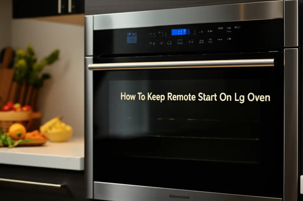 How To Keep Remote Start On Lg Oven