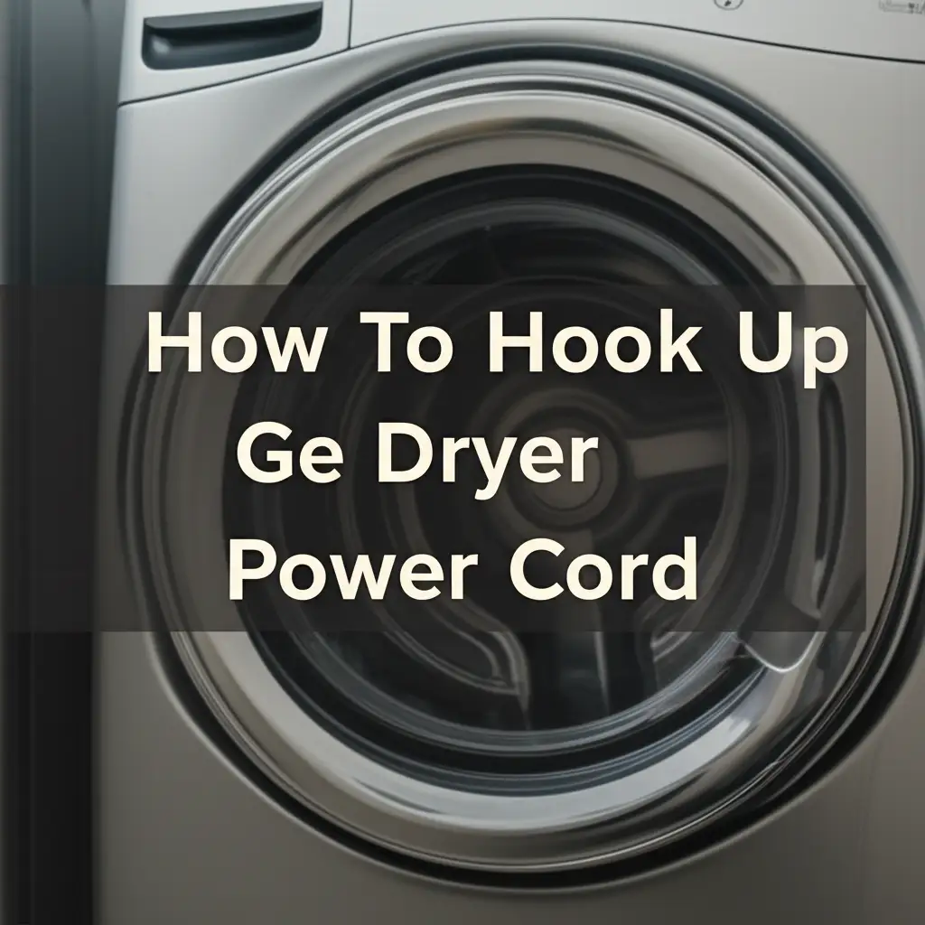 How To Hook Up Ge Dryer Power Cord