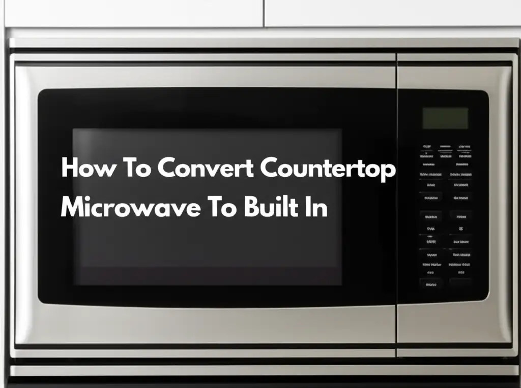 How To Convert Countertop Microwave To Built In