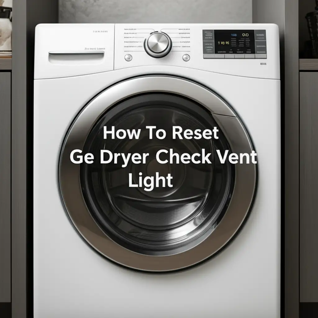 How To Reset Ge Dryer Check Vent Light