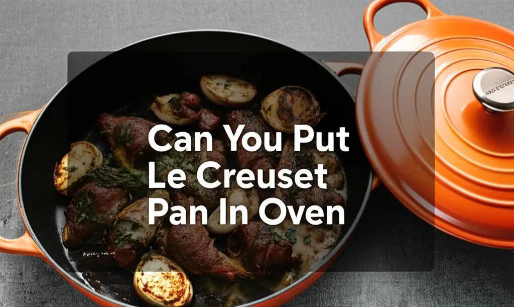 Can You Put Le Creuset Pan In Oven