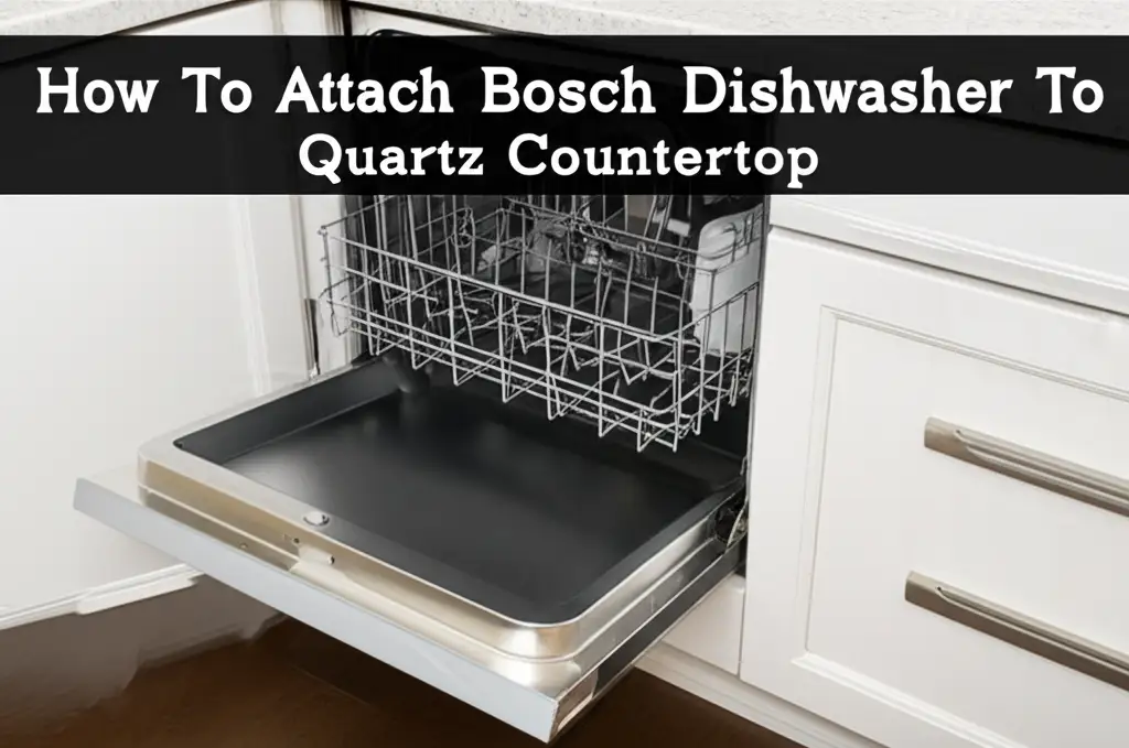 How To Attach Bosch Dishwasher To Quartz Countertop