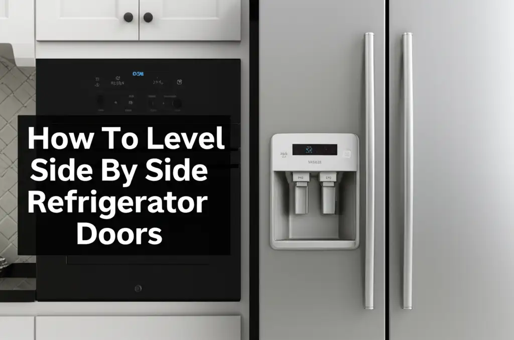 How To Level Side By Side Refrigerator Doors
