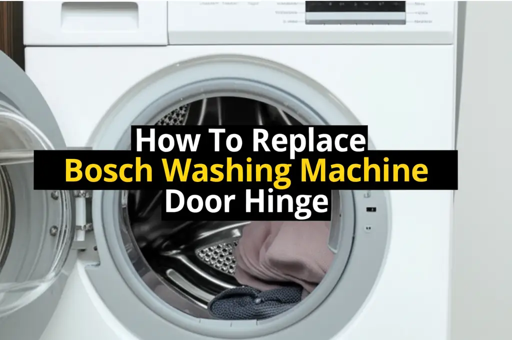 How To Replace Bosch Washing Machine Door Hinge