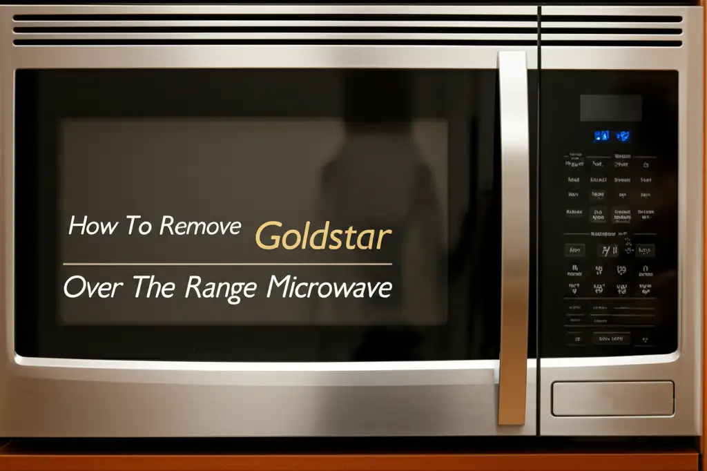 How To Remove Goldstar Over The Range Microwave