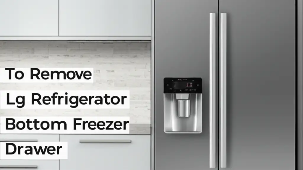 How To Remove Lg Refrigerator Bottom Freezer Drawer