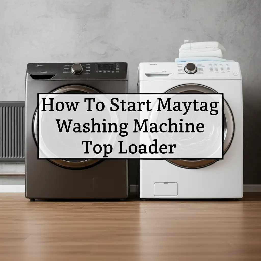 How To Start Maytag Washing Machine Top Loader