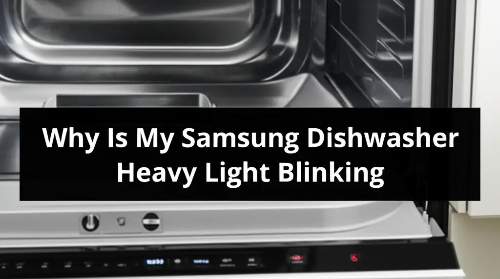 Why Is My Samsung Dishwasher Heavy Light Blinking
