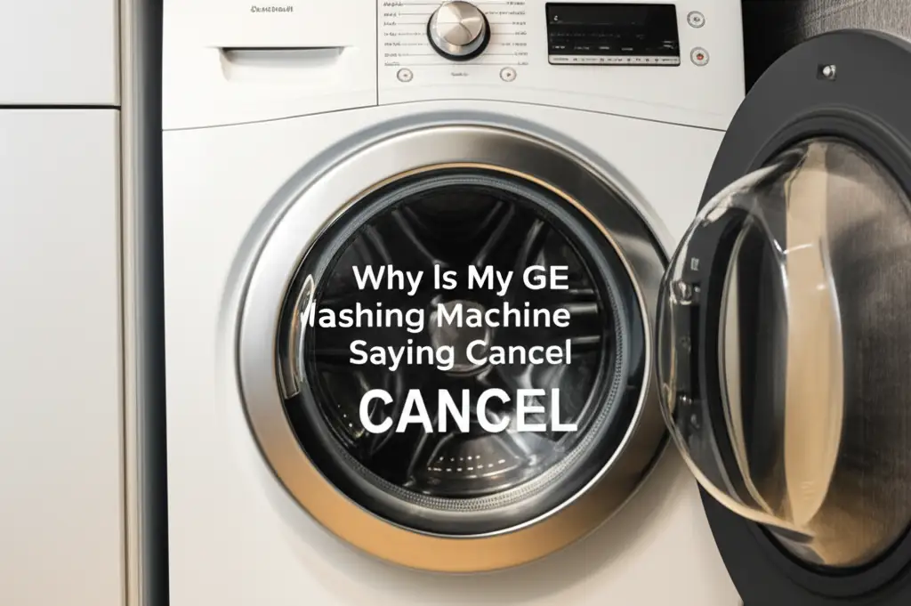 Why Is My Ge Washing Machine Saying Cancel