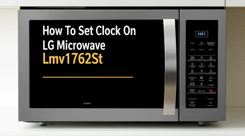 How To Set Clock On Lg Microwave Lmv1762st