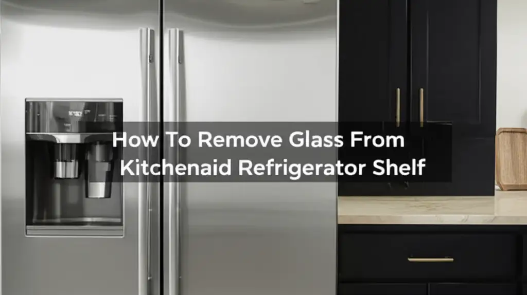 How To Remove Glass From Kitchenaid Refrigerator Shelf
