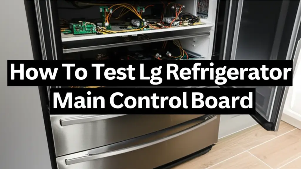 How To Test Lg Refrigerator Main Control Board