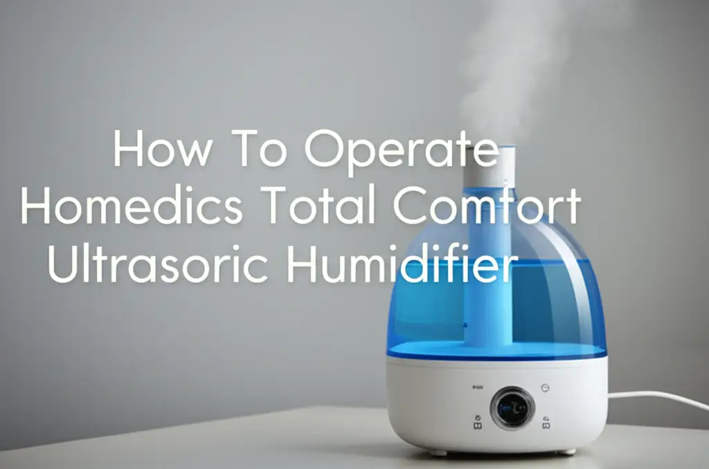 How To Operate Homedics Total Comfort Ultrasonic Humidifier