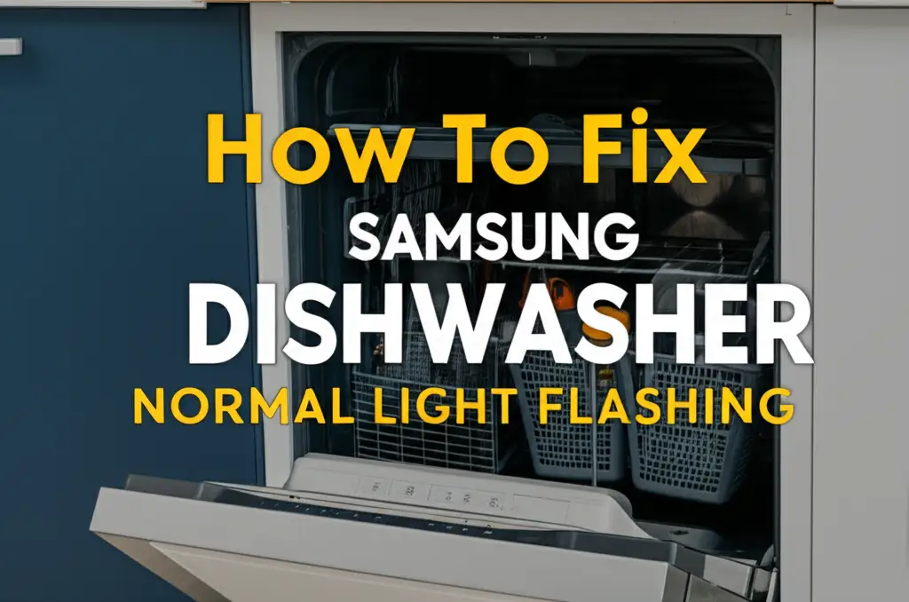 How To Fix Samsung Dishwasher Normal Light Flashing