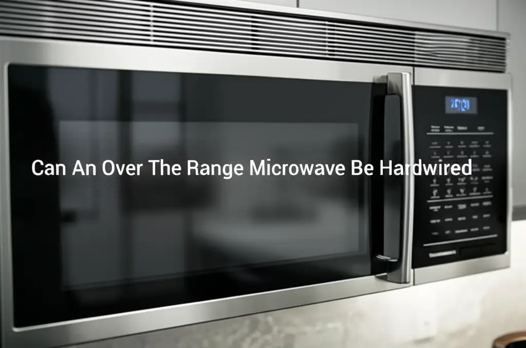 Can An Over The Range Microwave Be Hardwired
