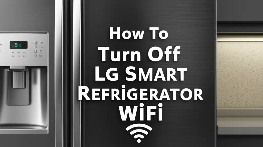 How To Turn Off Lg Smart Refrigerator Wifi
