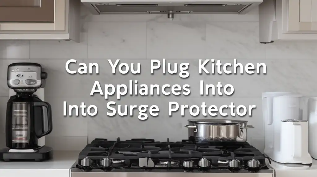 Can You Plug Kitchen Appliances Into Surge Protector