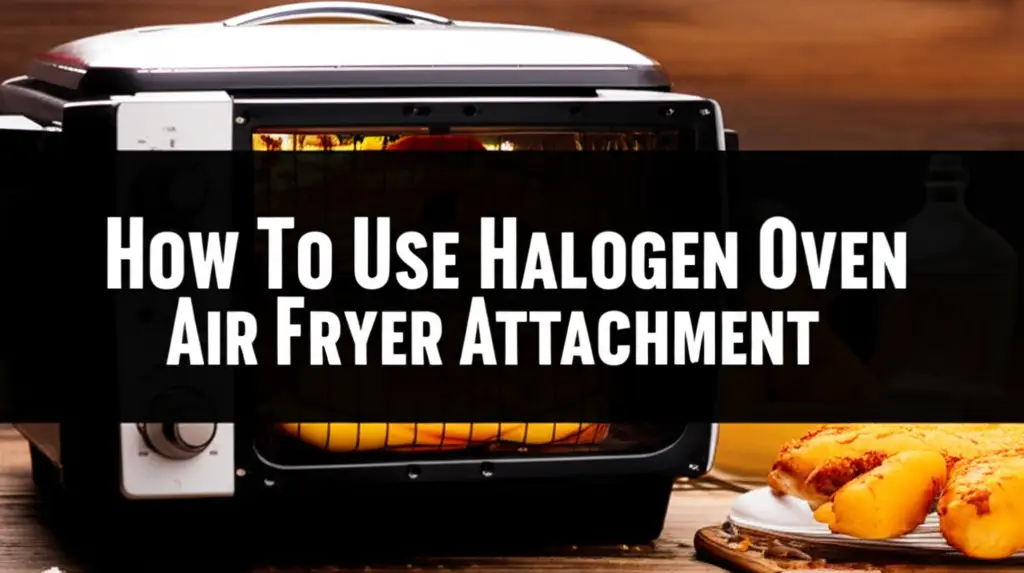 How To Use Halogen Oven Air Fryer Attachment