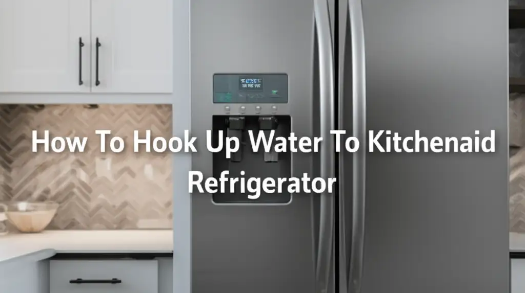How To Hook Up Water To Kitchenaid Refrigerator