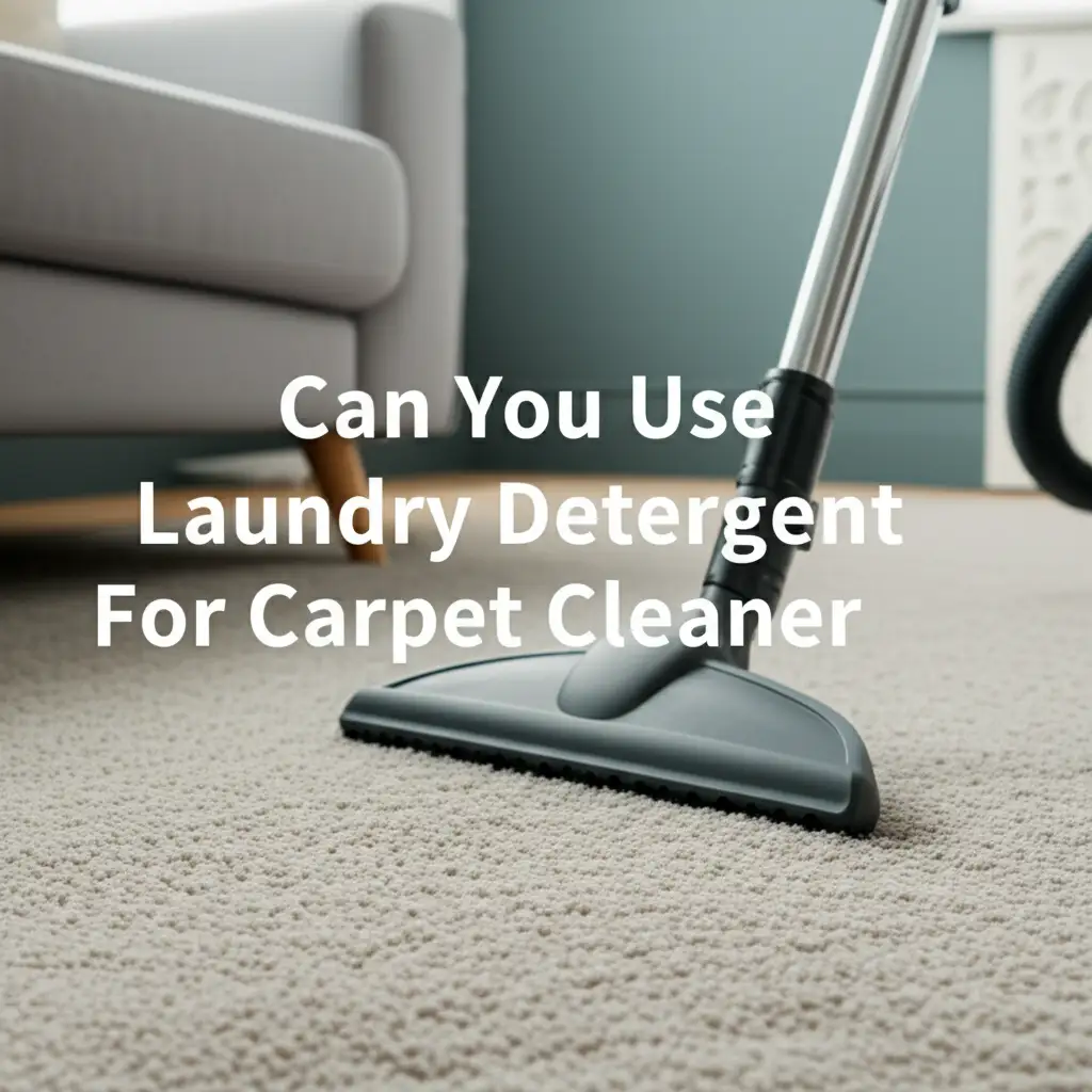 Can You Use Laundry Detergent For Carpet Cleaner