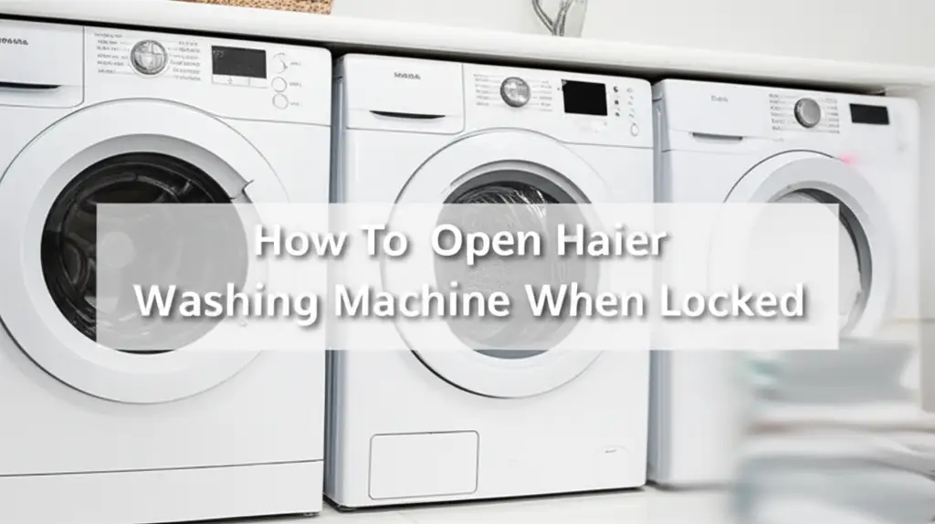 How To Open Haier Washing Machine When Locked