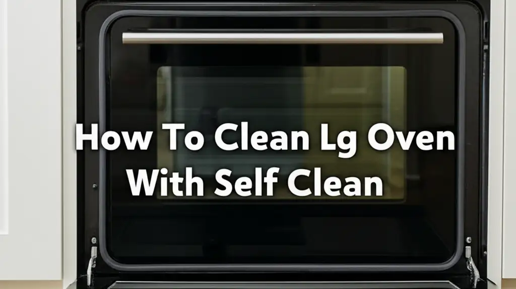 How To Clean Lg Oven With Self Clean