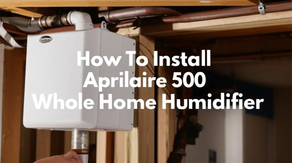 How To Install Aprilaire 500 Whole Home Humidifier