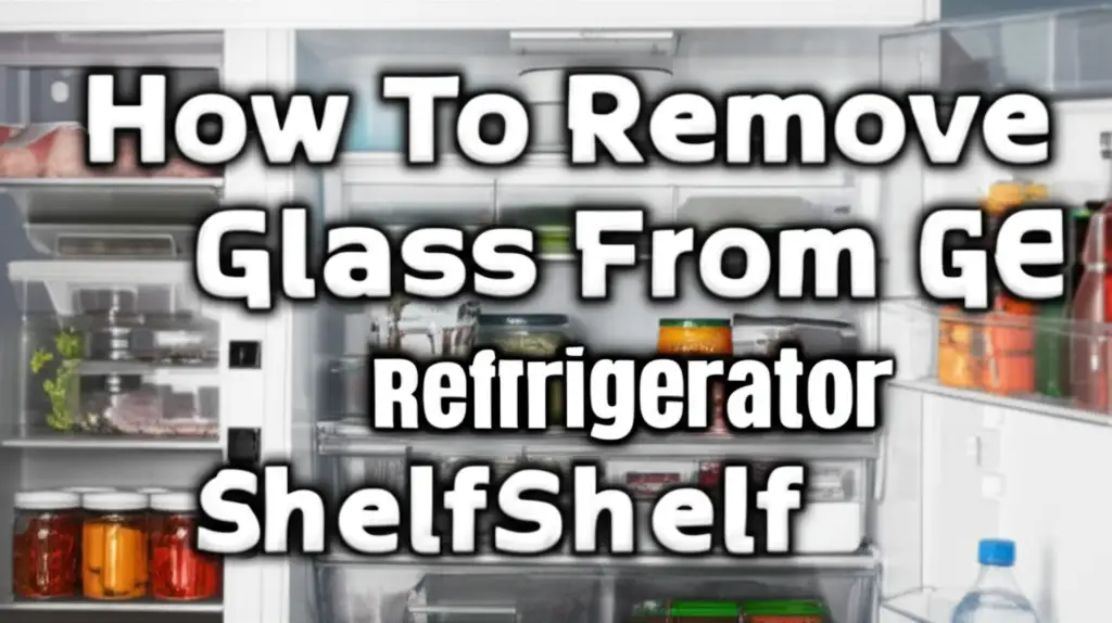 How To Remove Glass From Ge Refrigerator Shelf