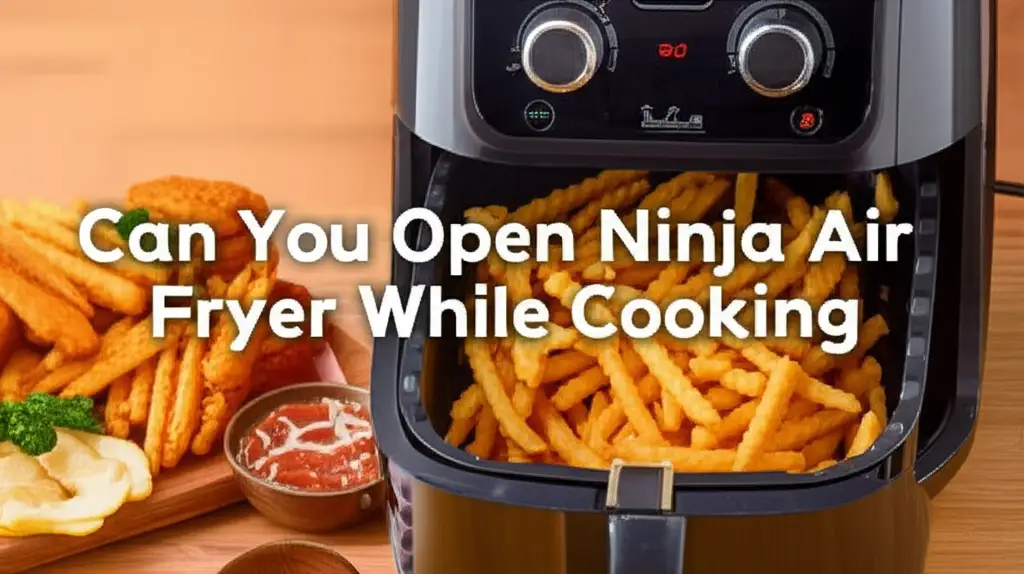 Can You Open Ninja Air Fryer While Cooking