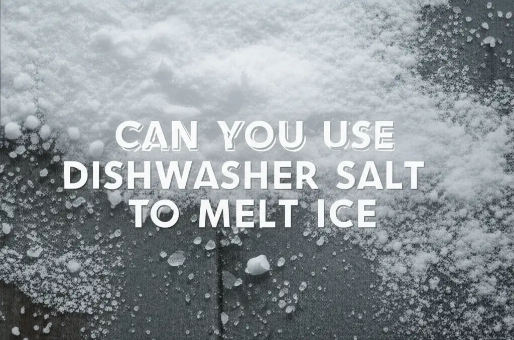 Can You Use Dishwasher Salt To Melt Ice