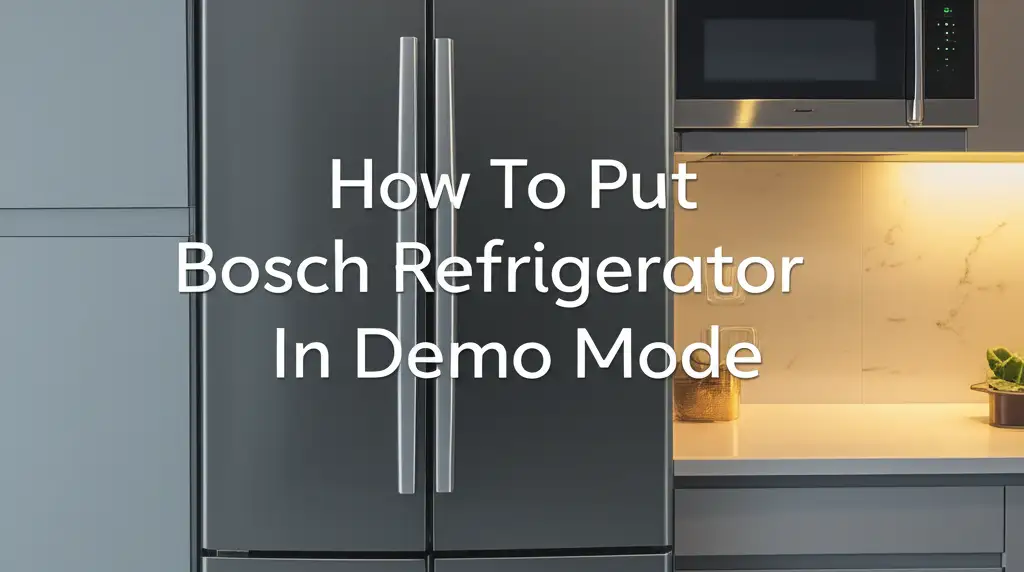 How To Put Bosch Refrigerator In Demo Mode