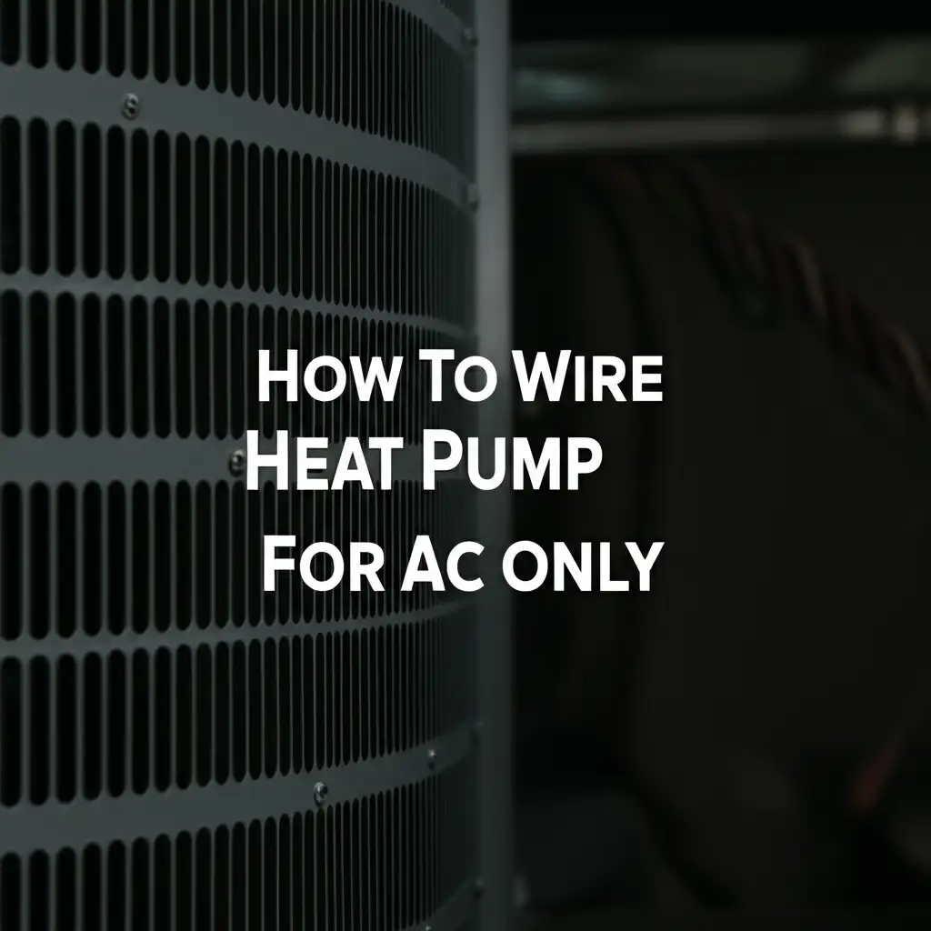 How To Wire Heat Pump For Ac Only