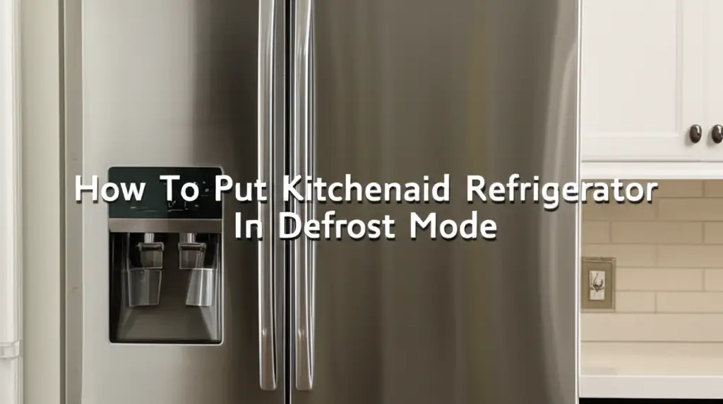 How To Put Kitchenaid Refrigerator In Defrost Mode