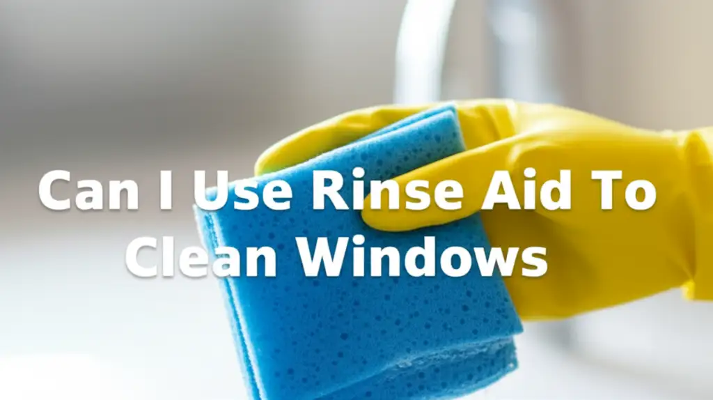 Can I Use Rinse Aid To Clean Windows