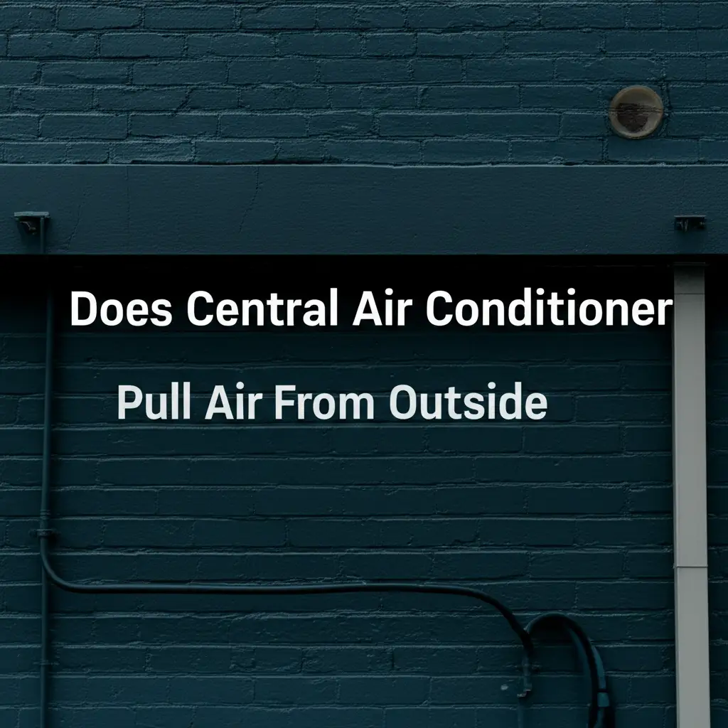 Does Central Air Conditioner Pull Air From Outside