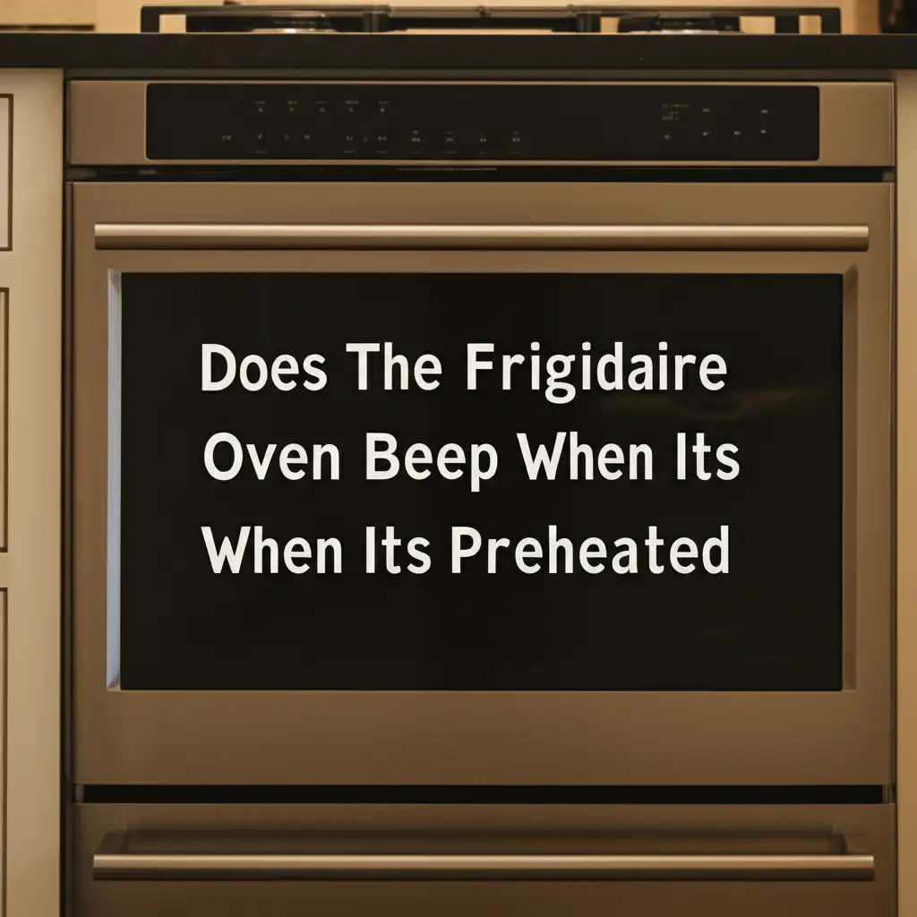 Does The Frigidaire Oven Beep When Its Preheated