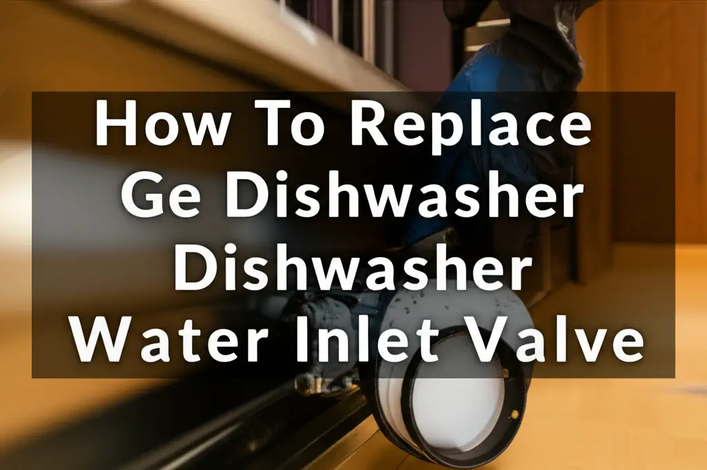 How To Replace Ge Dishwasher Water Inlet Valve