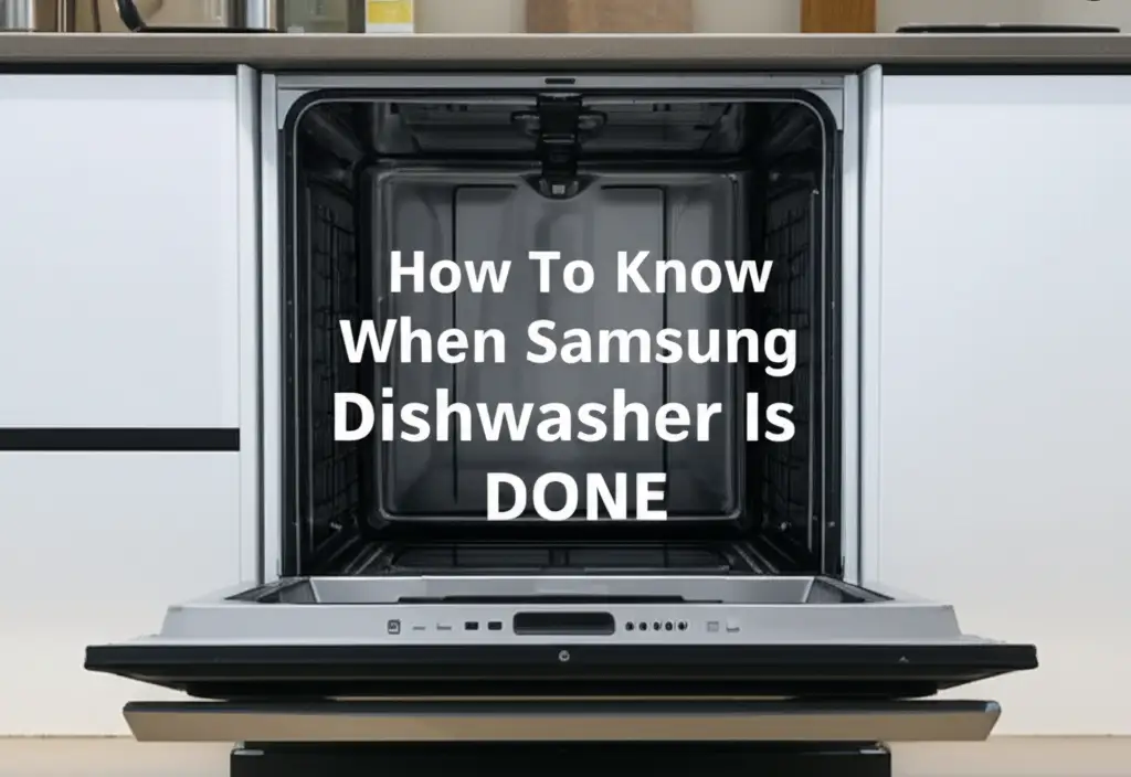 How To Know When Samsung Dishwasher Is Done