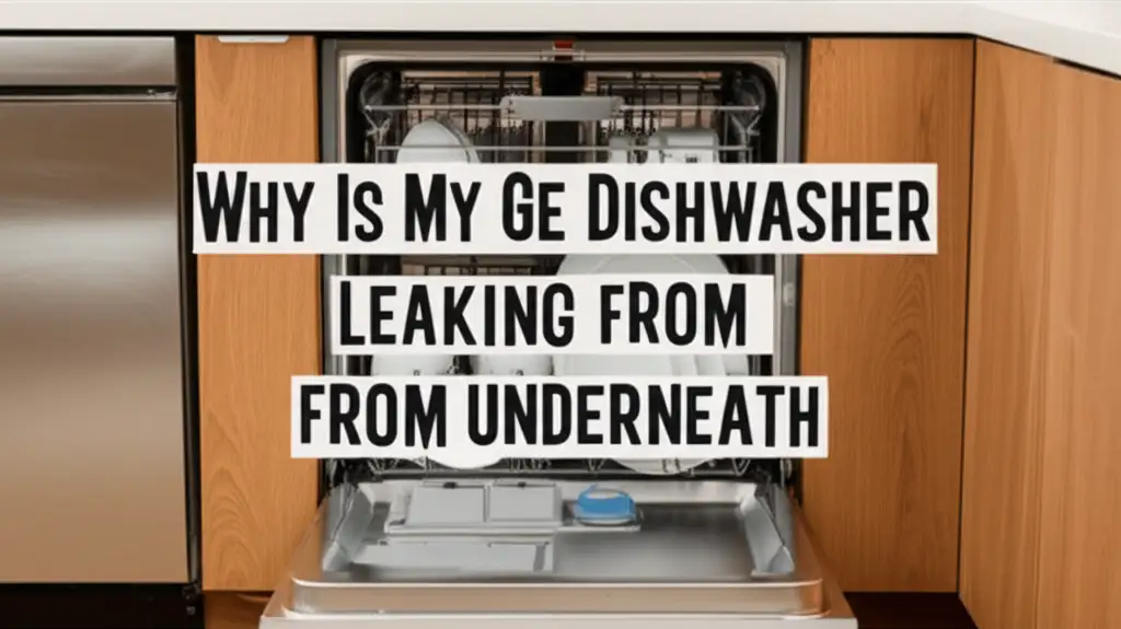 Why Is My Ge Dishwasher Leaking From Underneath