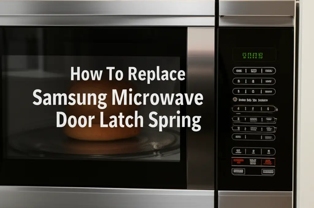 How To Replace Samsung Microwave Door Latch Spring