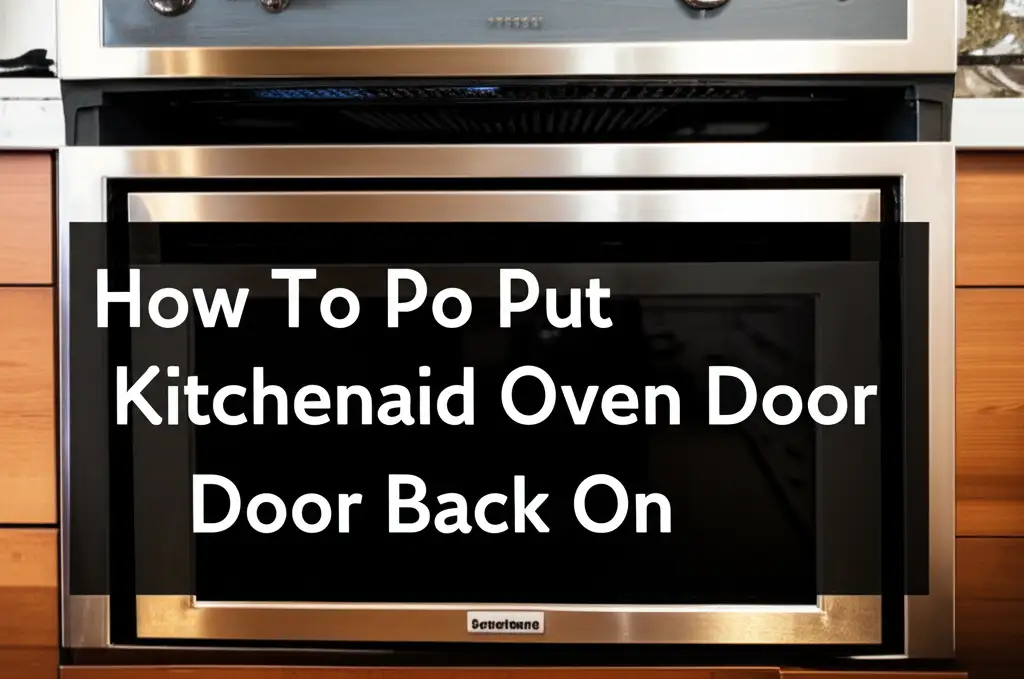 How To Put Kitchenaid Oven Door Back On
