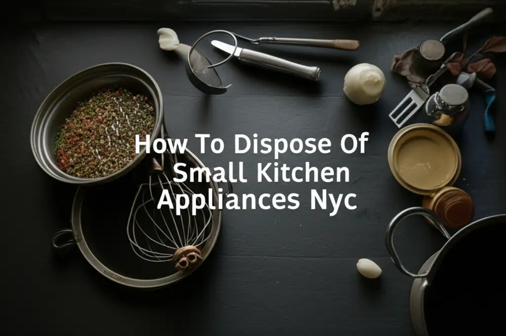 How To Dispose Of Small Kitchen Appliances Nyc